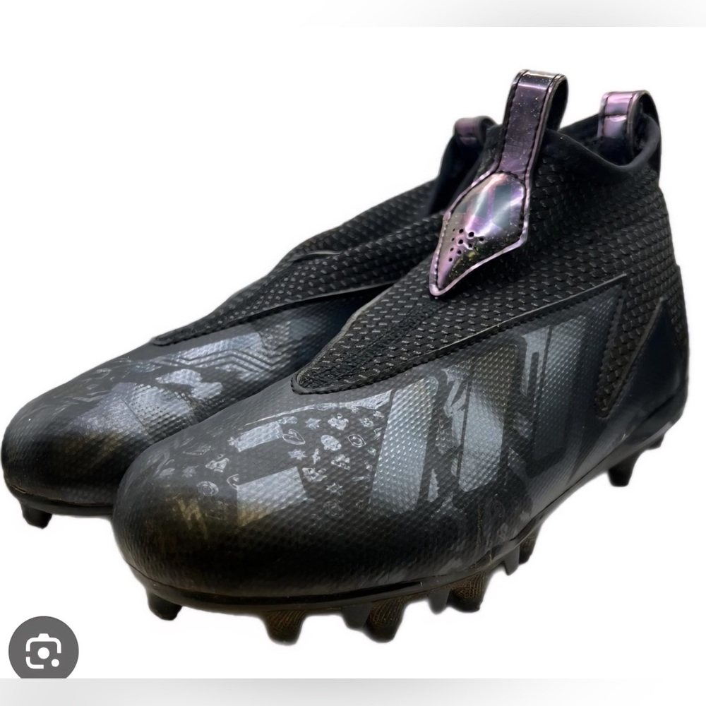 Adidas Youth Black and Purple football Shoes